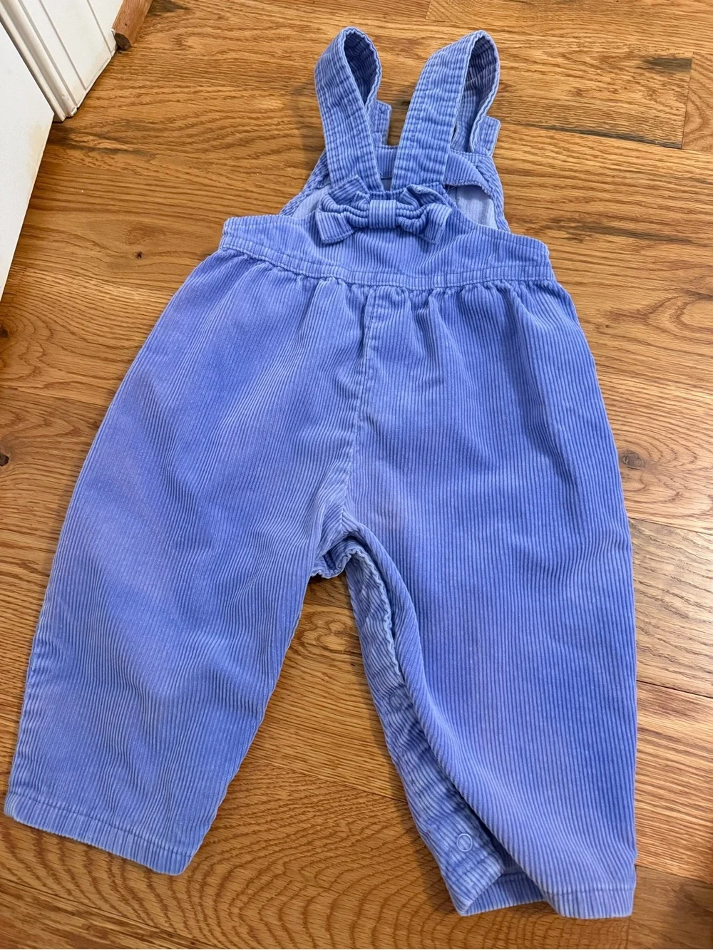 Vintage OshKosh B'Gosh Vestbak Corduroy Overalls Size 24M Girls USA Made